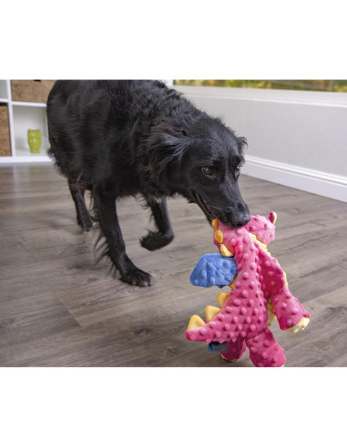 Juguete para Perros goDog Dragón Coral Grande Chew Guard