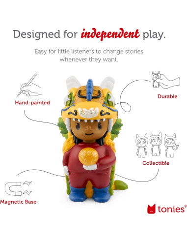 Figurita de audio Tonies Año Nuevo Lunar 11 historias