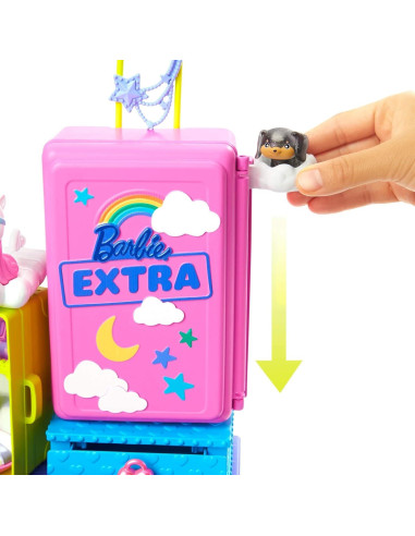 Barbie Conjunto de Viaje Extra HDY91 con 2 Cachorros y Accesorios