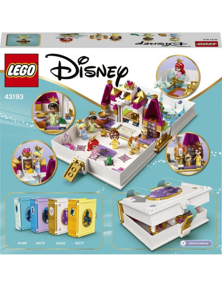 LEGO Disney Princesas 43193 Ariel, Bella, Tiana y Cenicienta