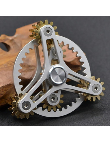 Spinner de Fidget Wewinn de Latón con Engranajes y 12 Rodamientos