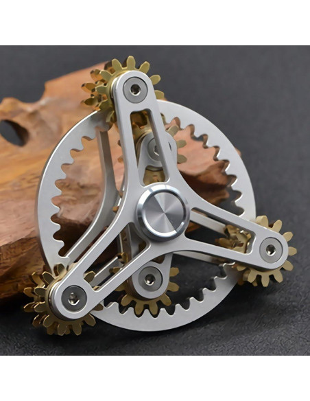 Spinner de Fidget Wewinn de Latón con Engranajes y 12 Rodamientos