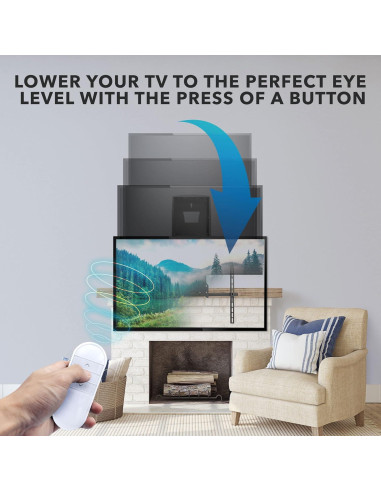 Soporte de TV motorizado Mount-It! para chimenea 80"