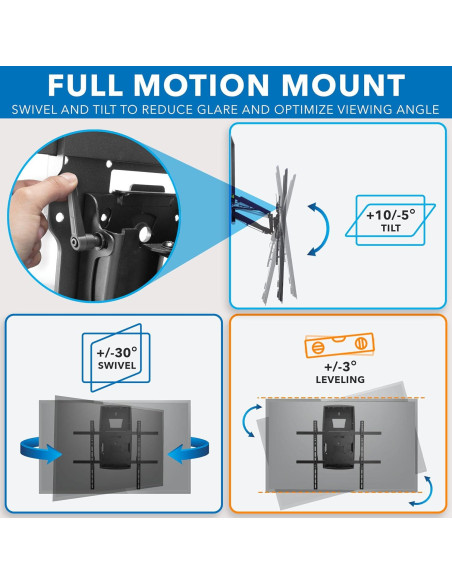 Soporte de TV motorizado Mount-It! para chimenea 80"