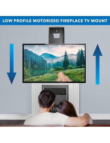 Soporte de TV motorizado Mount-It! para chimenea 80"