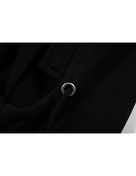 Sudadera Cargo Táctica para Hombres - Estilo Urbano Negro