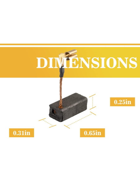 4 Cepillos de Carbono JUXIANG N097696 para DeWalt DWE4011 y más