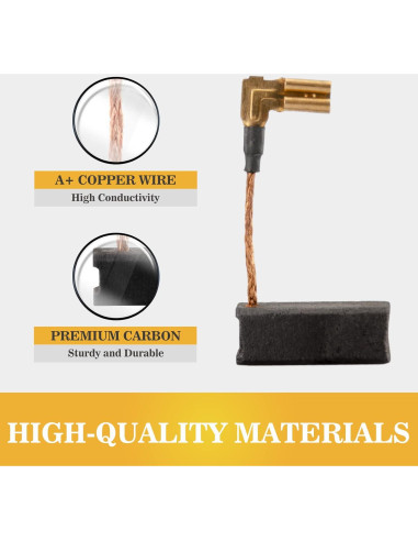 4 Cepillos de Carbono JUXIANG N097696 para DeWalt DWE4011 y más