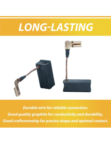 4 Cepillos de Carbono JUXIANG N097696 para DeWalt DWE4011 y más