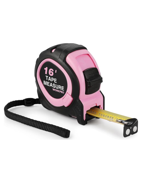 Cinta Métrica Retráctil WORKPRO 5m con Gancho Magnético