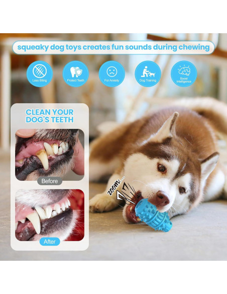 Juguete para Perros PIFFZEDO Mediano Goma Natural Squeaky