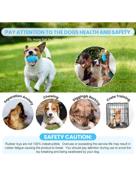 Juguete para Perros PIFFZEDO Mediano Goma Natural Squeaky