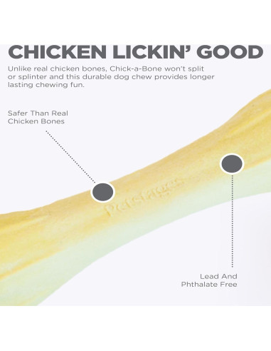Juguete de Masticar para Perros Petstages Chick-A-Bone Sabor Pollo Mediano