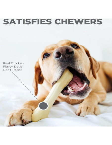 Juguete de Masticar para Perros Petstages Chick-A-Bone Sabor Pollo Mediano