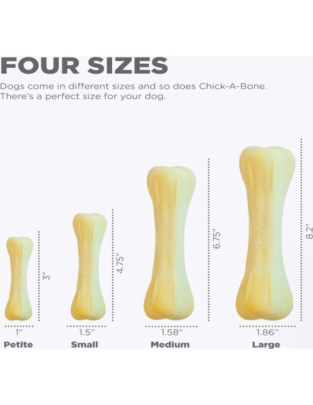 Juguete de Masticar para Perros Petstages Chick-A-Bone Sabor Pollo Mediano