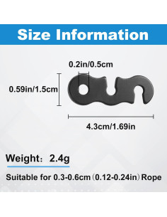 Ajustadores de Cuerda de Aluminio SATINIOR - 20 Piezas 2