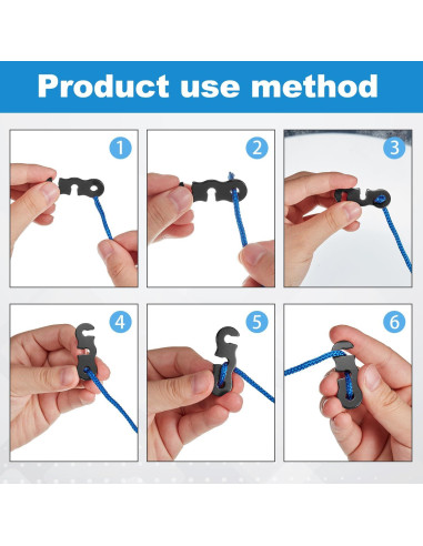 Ajustadores de Cuerda de Aluminio SATINIOR - 20 Piezas