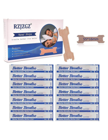Tiras Nasales RZJZGZ 110 Piezas Anti-Ronquido Alivio Congestión