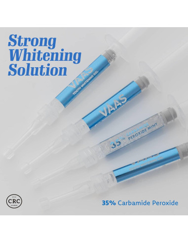 Gel Blanqueador Dental Everest VAAS 4 Jeringas 35% Peróxido