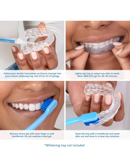 Gel Blanqueador Dental Everest VAAS 4 Jeringas 35% Peróxido