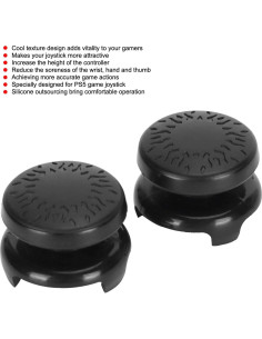Extensor de Joystick ASHATA para PS5 - 2 Piezas, Negro 2