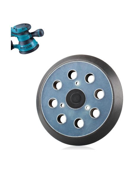 Almohadilla de Lijadora 5" IOEALD 8 Agujeros Gancho y Bucle