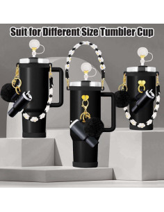 Juego de Accesorios de 7 Piezas ZYBIDEAL para Tazas Stanley 2