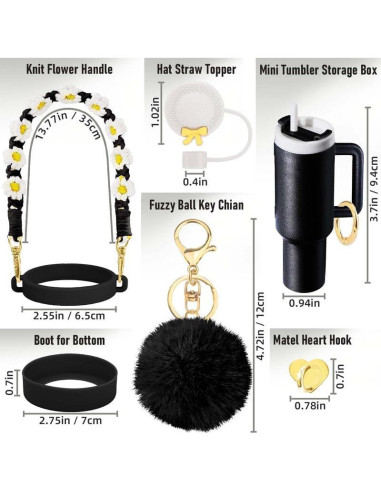 Juego de Accesorios de 7 Piezas ZYBIDEAL para Tazas Stanley