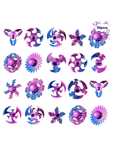 20 Spinners Antiestrés PROUNDLION para Niños y Adultos