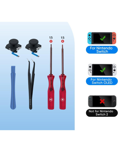 Kit de Reparación Joystick Analógico Wigearss para Nintendo Switch