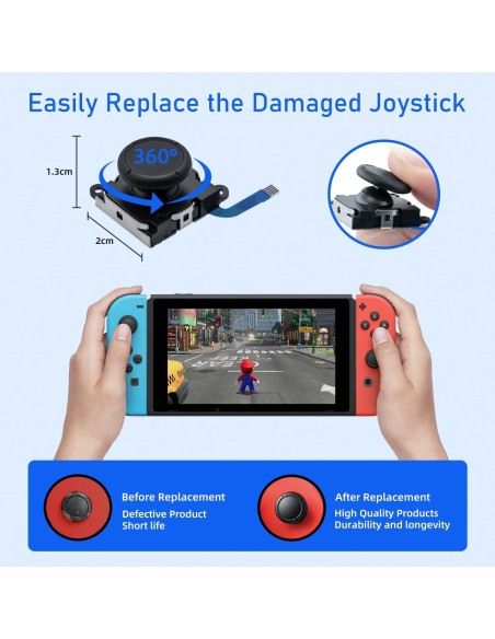 Kit de Reparación Joystick Analógico Wigearss para Nintendo Switch