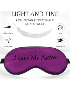 Juego de 8 máscaras de dormir de seda Geyoga con correa ajustable 2