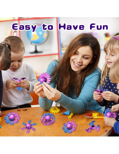 20 Spinners Antiestrés PROUNDLION para Niños y Adultos