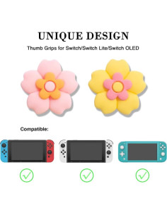 Tapas de Pulgar Kawaii PERFECTSIGHT para Nintendo Switch - 4 PCS 2