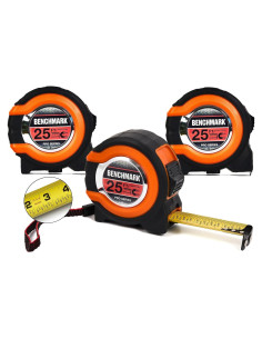 Cinta Métrica Benchmark 25 pies (7.5 m) - Paquete de 3