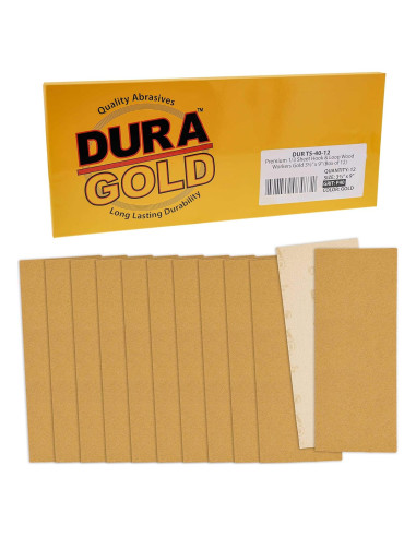 Hojas de Lija Dura-Gold Premium 40 Granos - Caja de 12 Unidades