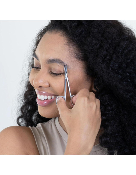Tijeras Curvadas de Acero Inoxidable NGHIA KM-601 para Vello Facial