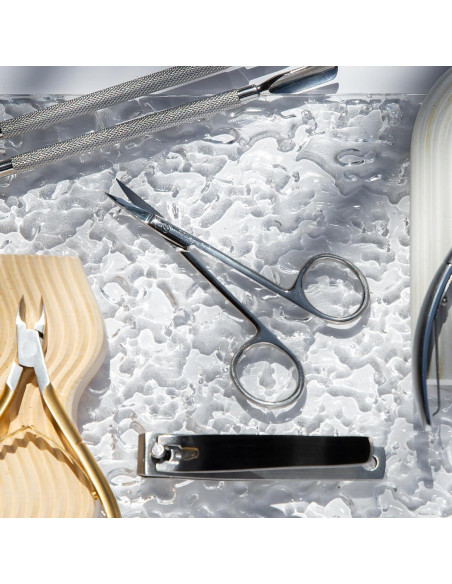 Tijeras Curvadas de Acero Inoxidable NGHIA KM-601 para Vello Facial