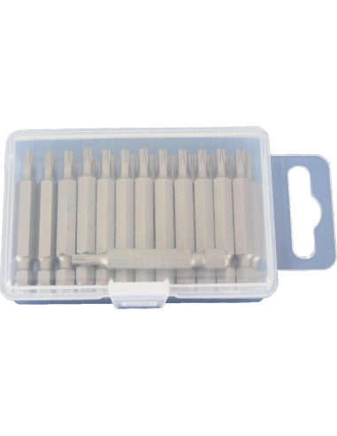 Juego de Puntas de Destornillador Torx T15 TEMO 25 Pcs Acero S2