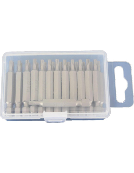 Juego de Puntas de Destornillador Torx T15 TEMO 25 Pcs Acero S2
