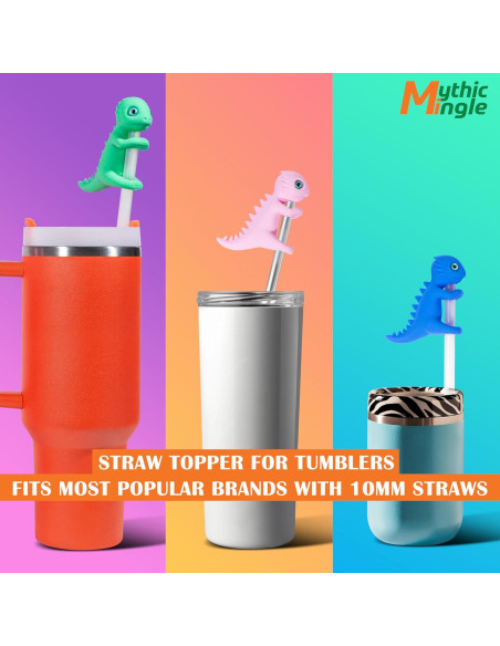 Tapa de Pajita Dragón Bebé PETS AND MORE para Tumbler 30oz