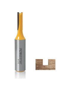 Bit de Ruta Recto POWERTEC 1/4" (6.35 mm) Carburo 73051