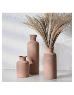 Conjunto de 3 Jarrones Rústicos de Cerámica SIDUCAL 26.9 cm