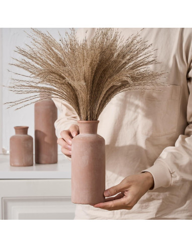 Conjunto de 3 Jarrones Rústicos de Cerámica SIDUCAL 26.9 cm