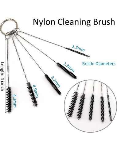 50 Pantallas de Tubo Acero Inoxidable 1.27-1.90 cm con Herramienta