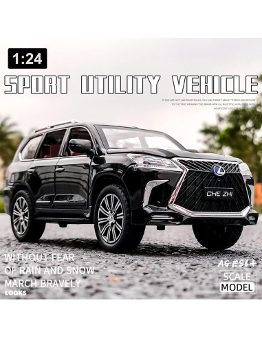 Modelo de Coche de Fundición 1:24 BHYDRY con Luz y Sonido