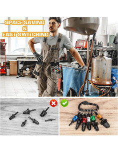 Juego de Herramientas de Swage HVAC 12PCS Aoebwpwi - Brocas 1/4 a 7/8" 2