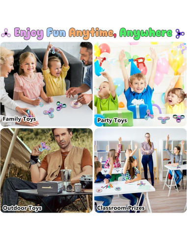 Fidget Spinner ATESSON Alivio Estrés Rodamiento Acero Inoxidable