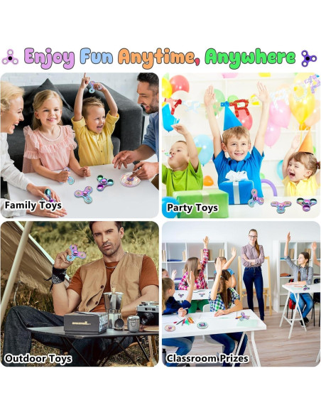 Fidget Spinner ATESSON Alivio Estrés Rodamiento Acero Inoxidable