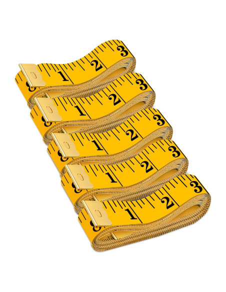 Cinta Métrica Dombbfye 5 Paquetes 300cm Doble Escala Suave